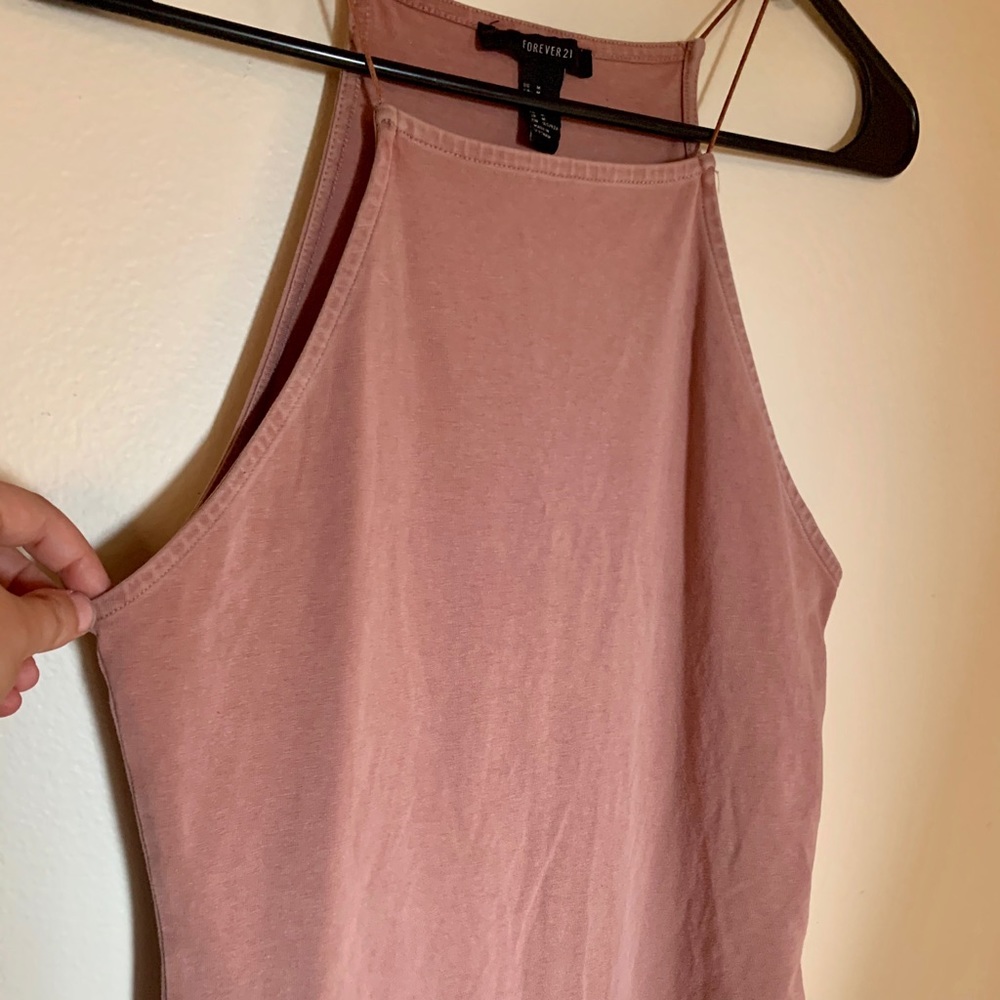 FOREVER21 Blush Tank Bodysuit - M